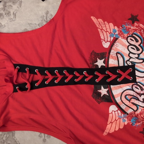 XS No Boundries sleeveless Laced up shirt. - Picture 4 of 5